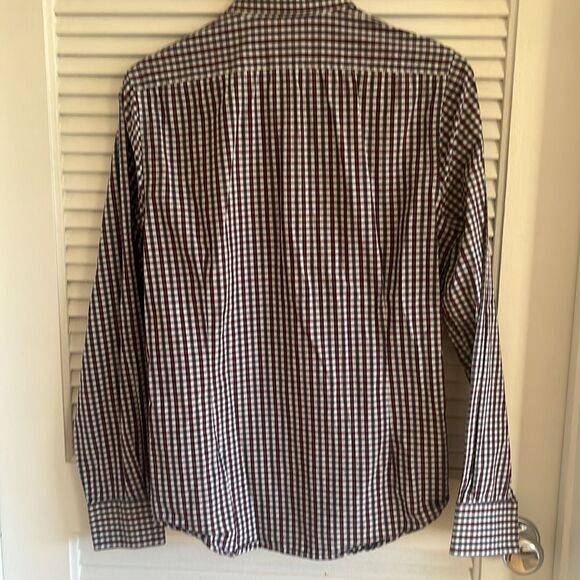 Express Purple and Blue Plaid Button Down‎ - Picture 4 of 4